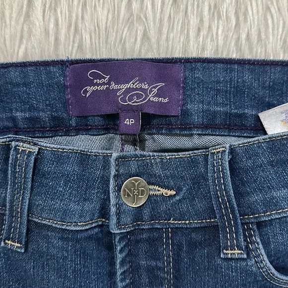 NYDJ women’s lift tuck blue denim stretchy jeans size 4 petite - Picture 5 of 10